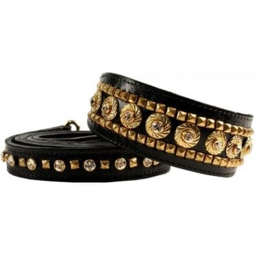 Couture Swarovski Bespoke Luxury Black Dog Pet Collar
